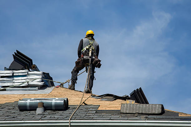 Professional Metal Roofing technician working in Shelby, MI